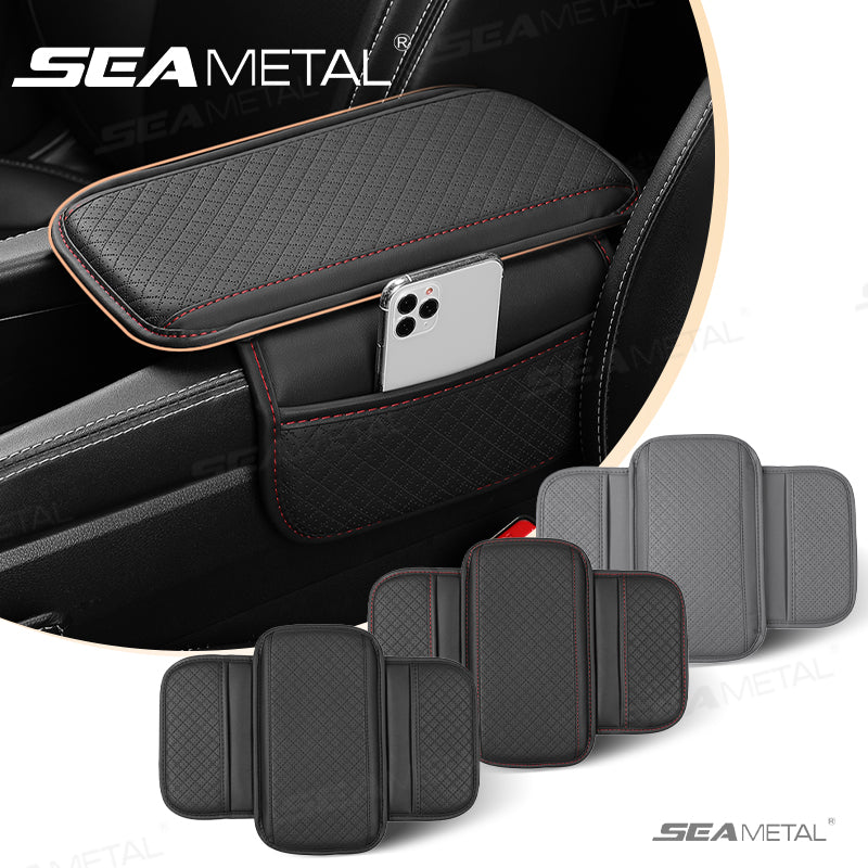 SEAMETAL Car Armrest Box Booster Cushion Storage Bag Heightening Pad