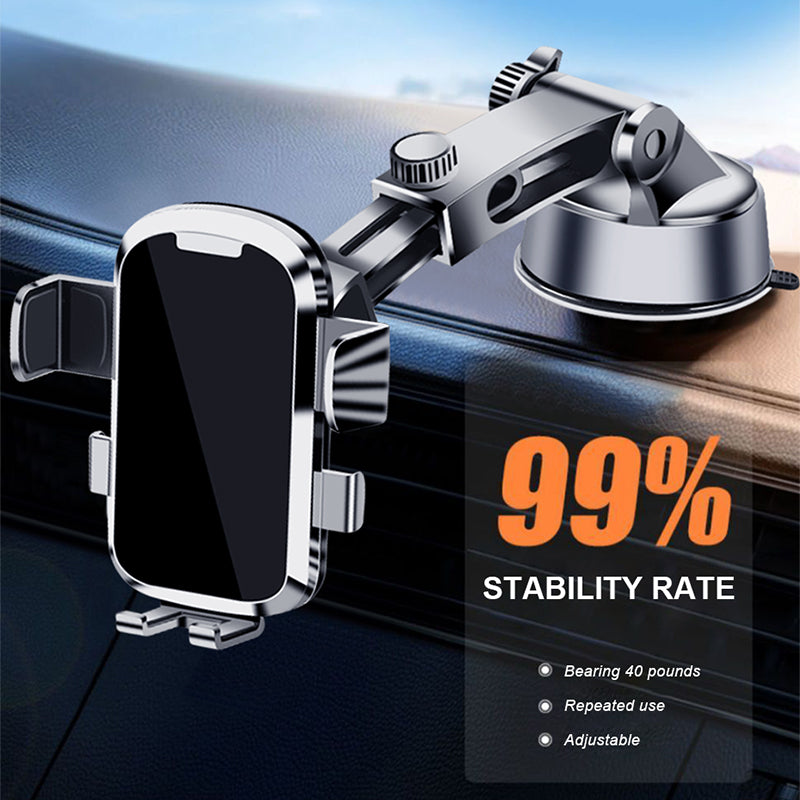 SEAMETAL Car Phone Holder Suction Cup Center Console Phone Stand 360° Free Adjustment Smartphone Holder