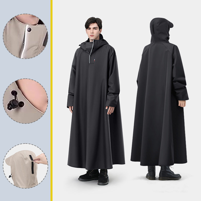 SEAMETAL Thickened Adult Motorcycle Raincoat Electric Car Rain Coat For Men Women Durable Waterproof