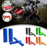 SEAMETAL 4Pcs Motorcycle Handlebar Grip Sleeve Rubber Anti-Slip Motorcycle Handle Cover