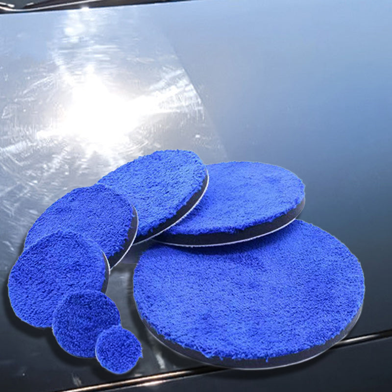 SEAMETAL 4/5/6 Inch Car Removing Wax Buffer Pads Microfiber Polishing Pad Replaceable Buffing Pads Polisher Car Wash Cleaning Pads