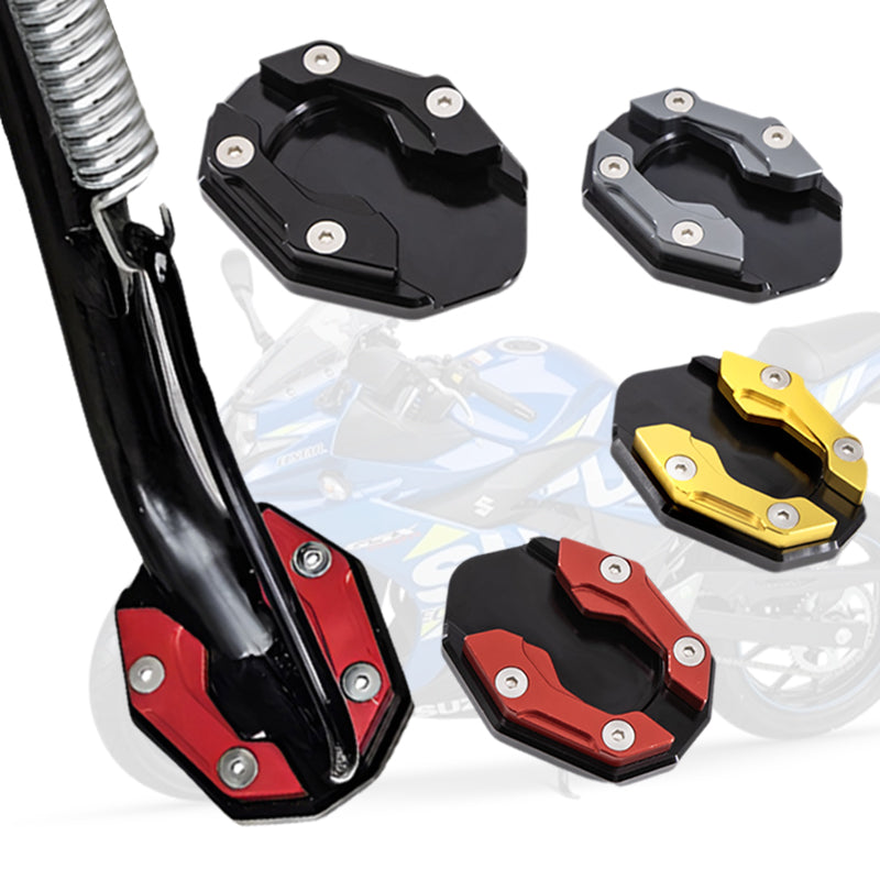 SEAMETAL Aluminum Alloy Motorcycle Side Stand Cover Bicycle Foot Extension Kickstand