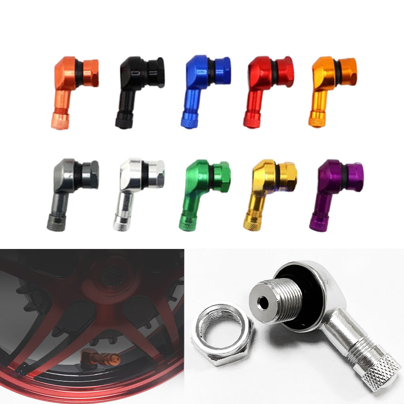 SEAMETAL Aluminum Alloy Valve Motorcycle Rim Motorcycle Wheel Tire Tubeless Valve Stems