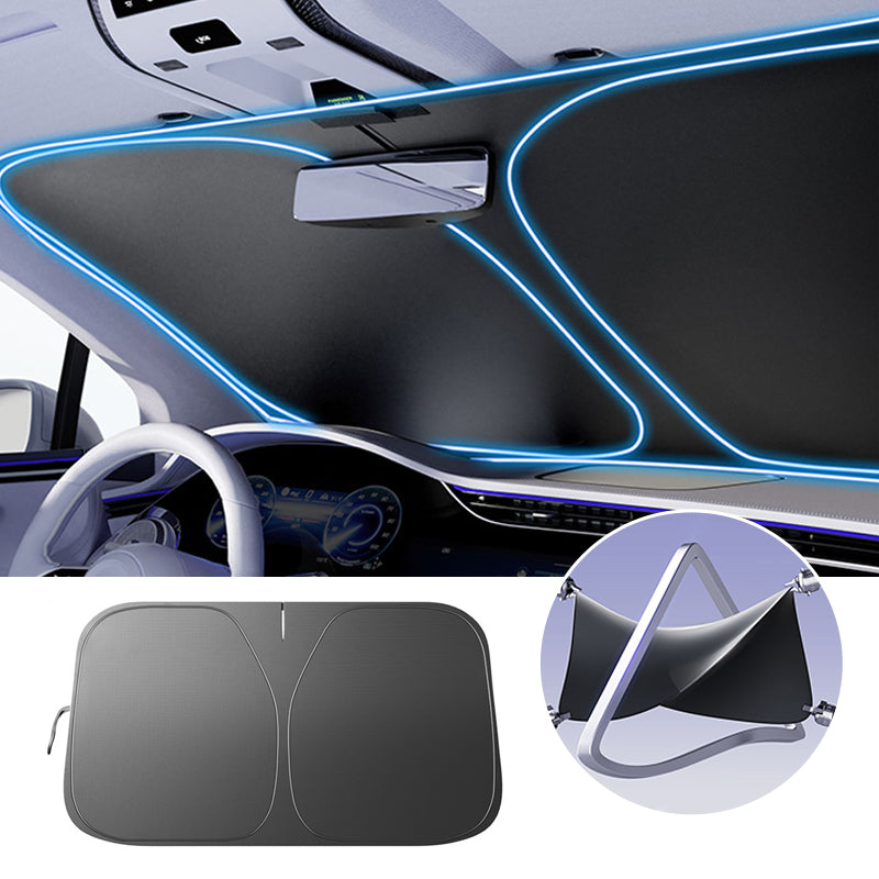 SEAMETAL Car Windshield Sun Shade Cover Foldable Thicken Front Window UV Refletive Protection Cover