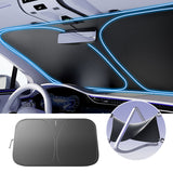 SEAMETAL Car Windshield Sun Shade Cover Foldable Thicken Front Window UV Refletive Protection Cover