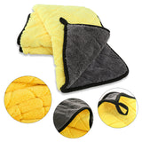 SEAMETAL Car Cleaning Towel 800GSM Coral Fleece Super Absorbent Double-sided Thick