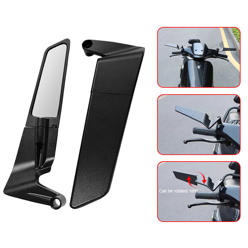 SEAMETAL CNC Modification Fixed Wing Motorcycle Rearview Mirror