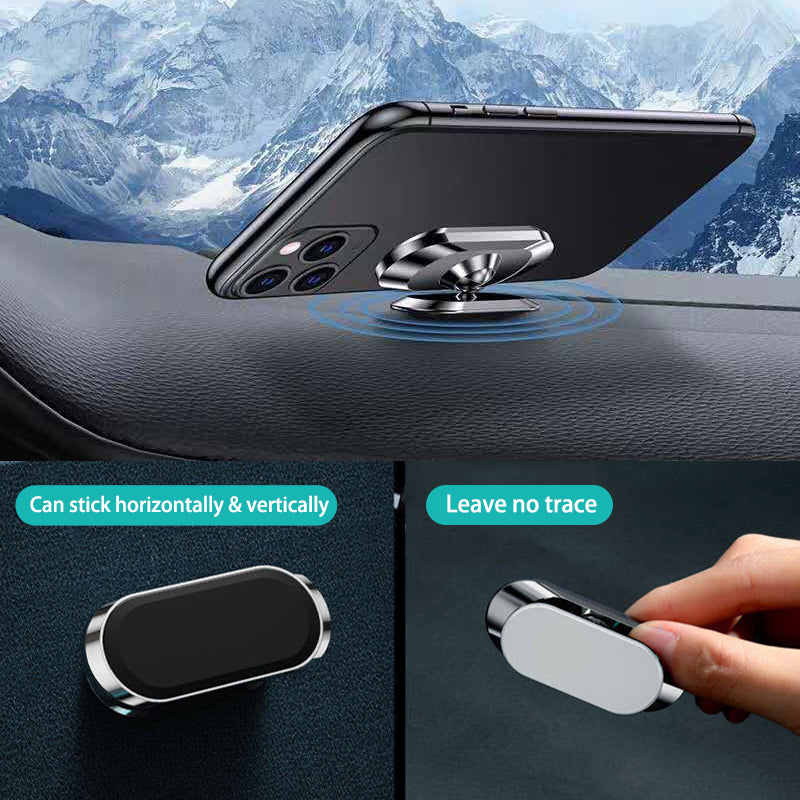 SEAMETAL Car Phone Holder Magnetic Auto Mobile Phone Mount 360 Degree Rotation