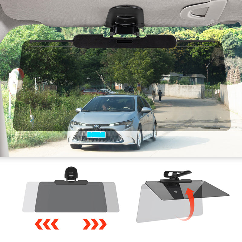 SEAMETAL Anti-Glare Sun Visor for Car,Car Shade for Sun Protection and Snow Blindness,HD Visor Extender All Season Fit for Trucks SUVs