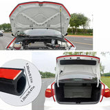 SEAMETAL Car Door Rubber Seal Strips D Shaped Noise Insulation Weatherstrip Rubber Strips For Auto Truck Window Weather Strip