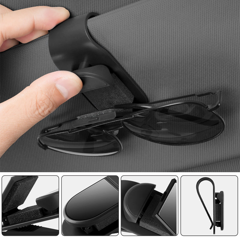 SEAMETAL Car Sun Visor Glasses Clip Interior Eyeglasses Storage Holder