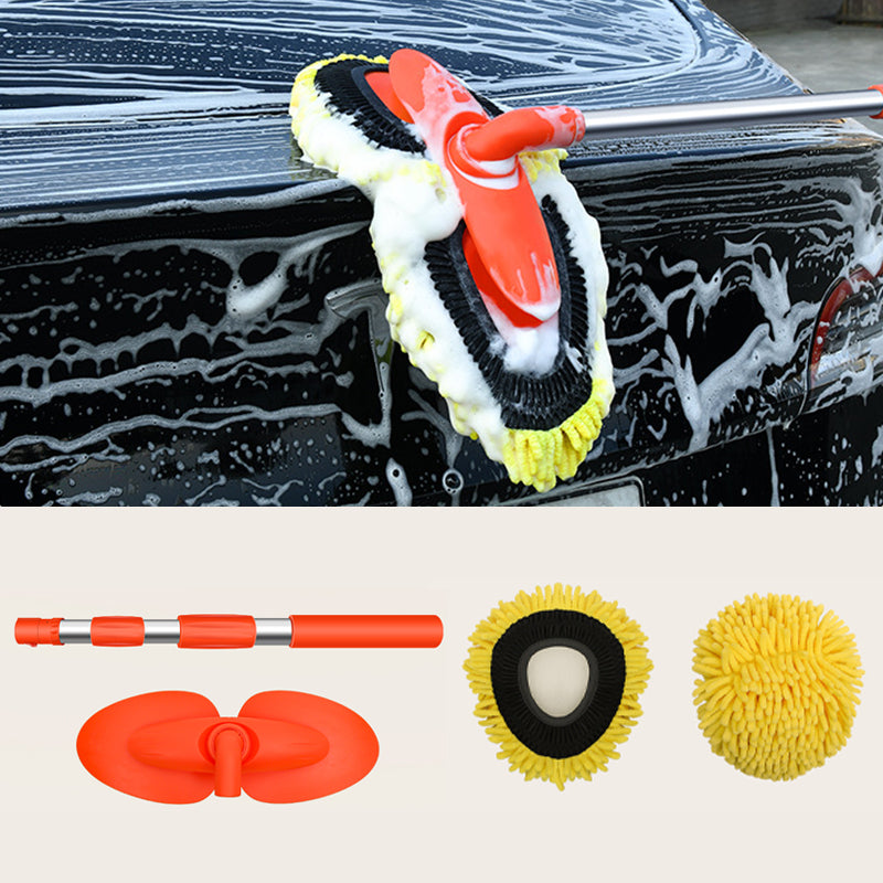 SEAMETAL Durable 360 Rotatable Car Cleaning Brush Dual-Head Car Wash Mop