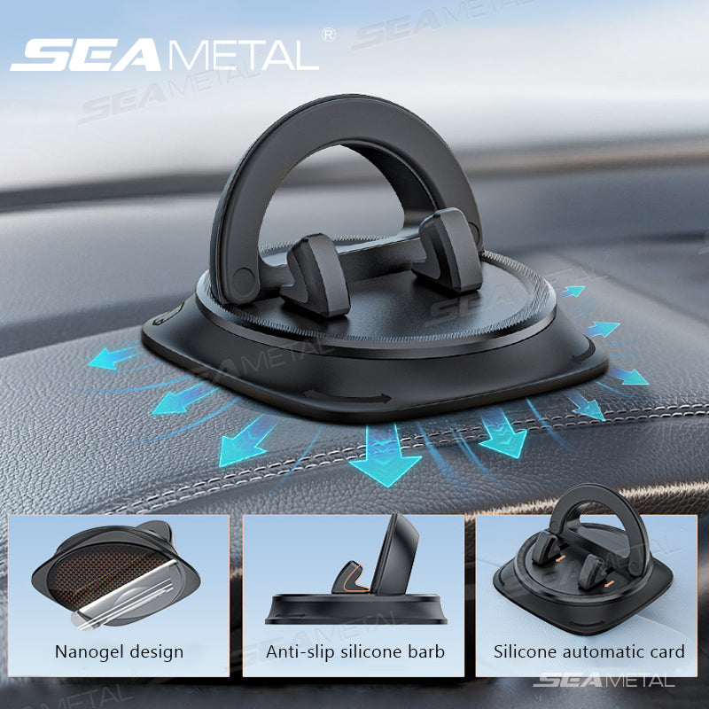SEAMETAL Dashboard Car Phone Mount Adjustable 360° Rotation Phone Holder
