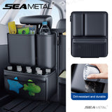 SEAMETAL Car Trunk Leatherette Storage Bag Detachable Auto Seat Back Pocket