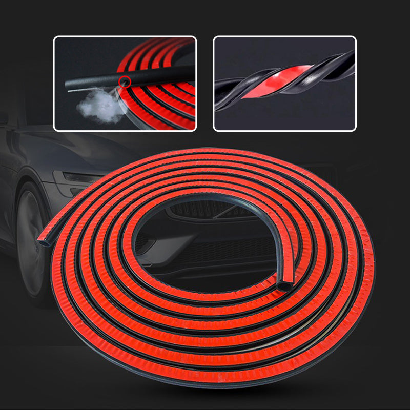 SEAMETAL Car Door Rubber Seal Strips D Shaped Noise Insulation Weatherstrip Rubber Strips For Auto Truck Window Weather Strip