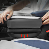 SEAMETAL Car Seat Storage Bag Leather Seat Gap Storage Pocket Slit Side Filler Box Car Interior Crevice Organizer Box