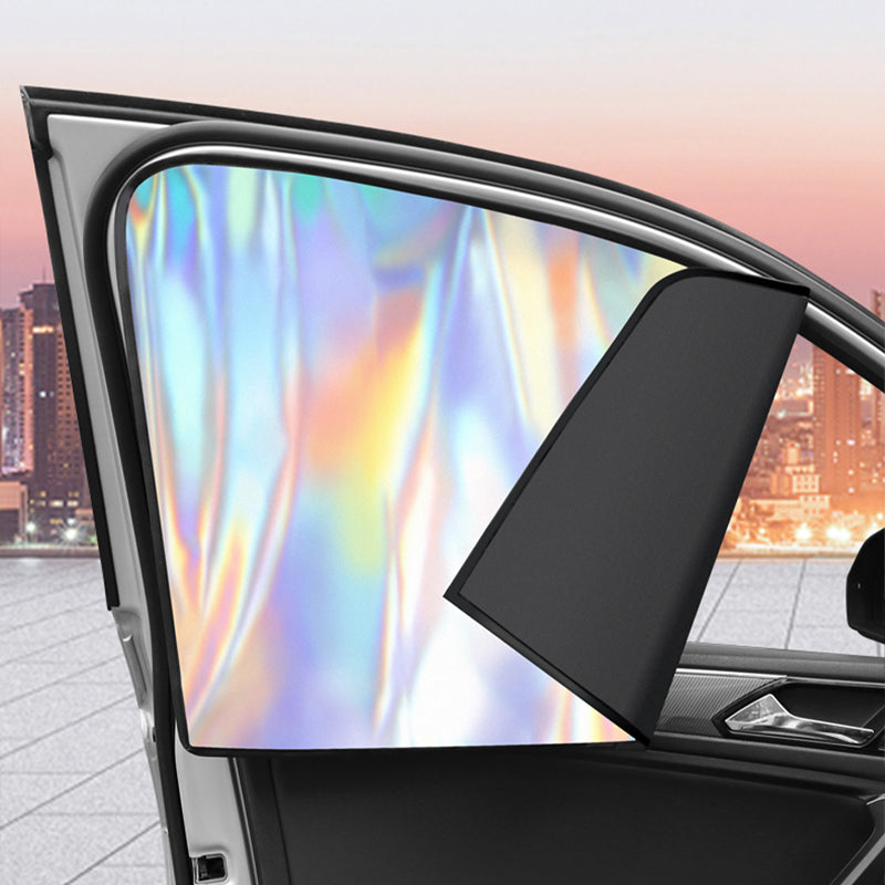 SEAMETAL Car Sunshade Titanium Silver Car Side Window Magnetic Suction Curtain