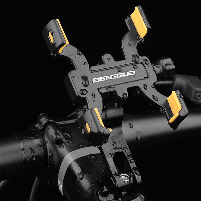 SEAMETAL Motorcycle Bicycle Phone Holder Aluminum Alloy Shock Absorption Phone Stand Waterproof Stable