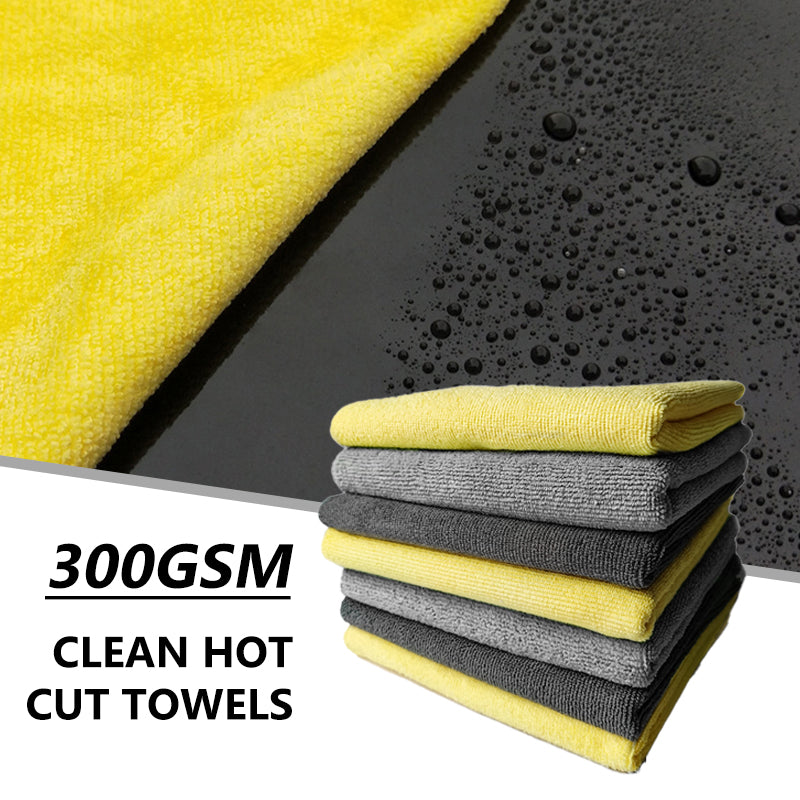 SEAMETAL 40x40cm Edgeless Microfiber Towel Super Soft Car Washing Towel Super Absorbent Auto Drying Cloth Cleaning Rag