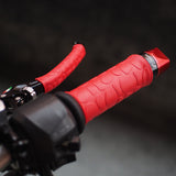 SEAMETAL 4Pcs Motorcycle Handlebar Grip Sleeve Rubber Anti-Slip Motorcycle Handle Cover