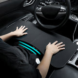 SEAMETAL Auto Eating Drinks Tray Holder Foldable Car Steering Wheel Laptop Tray Table High Stability Strong Universal