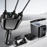 SEAMETAL 5 In 1 66W PD Car Cigarette Lighter Adapter Super Fast Charging Phone Charger