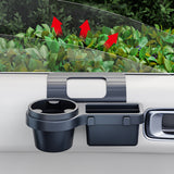 Multifunctional Car Organizer Box Side Door Window Storage Pocket Hanging Storage Rack With Cup Holder Auto Interior Accessories