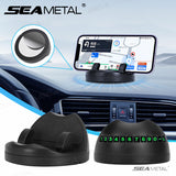 SEAMETAL ABS Car Phone Holder 360 Rotation With Parking Phone Number Plate