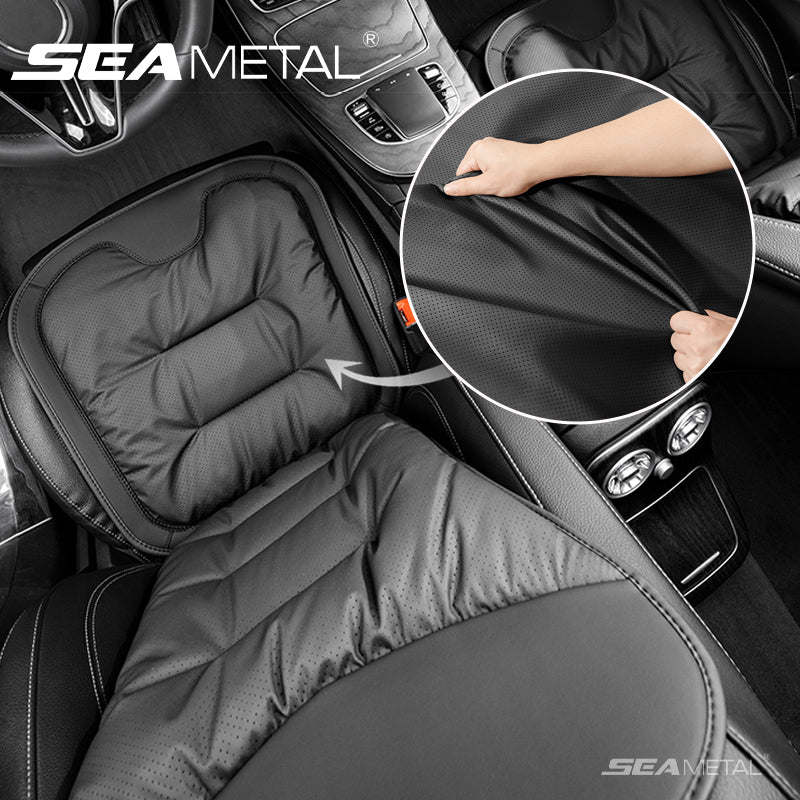 SEAMETAL Universal Car Seat Cover Nappa Leather Car Seat Cushion Protector Mat