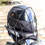 SEAMETAL Motorcycle Luggage Net Elastic Mesh with 6 Adjustable Hooks