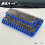 SEAMETAL Thickened Coral Fleece 1200gsm Car Cleaning Towel Super Absorbent Microfiber Cleaning Cloth Home Window Detailing Rag