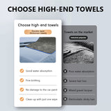 SEAMETAL Thickened Coral Fleece 1200gsm Car Cleaning Towel Super Absorbent Microfiber Cleaning Cloth Home Window Detailing Rag