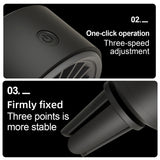 SEAMETAL Car Aromatherapy Fan Car Air Outlet Fragrance Freshener 360° Adjustable USB Cooling Fan