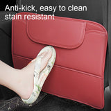 Car Anti-kick Pad Pu Leather Auto Seat Back Protector Pads Anti Scratch Back Seat Organizer