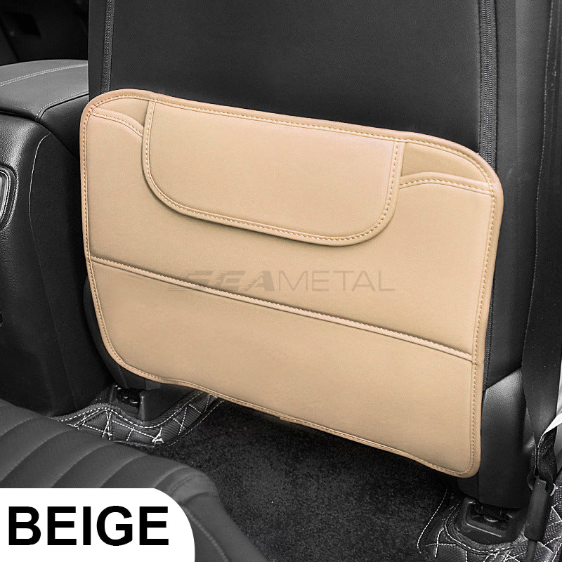 Car Anti-kick Pad Pu Leather Auto Seat Back Protector Pads Anti Scratch Back Seat Organizer