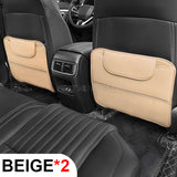 Car Anti-kick Pad Pu Leather Auto Seat Back Protector Pads Anti Scratch Back Seat Organizer
