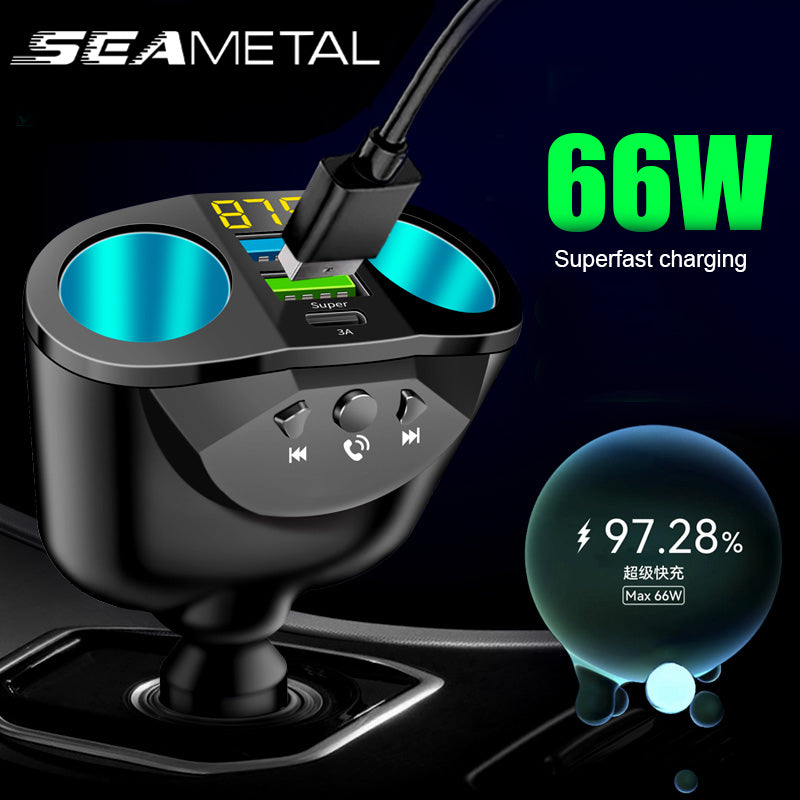 Car Cigarette Lighter Splitter Auto Power adapter QC3.0 Super Fast Dual USB Car Charger