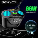 Car Cigarette Lighter Splitter Auto Power adapter QC3.0 Super Fast Dual USB Car Charger