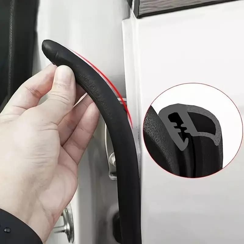 SEAMETAL 1.6m/2m Car Door Edge Seal Strip Rubber B-Pillar Weatherstrip