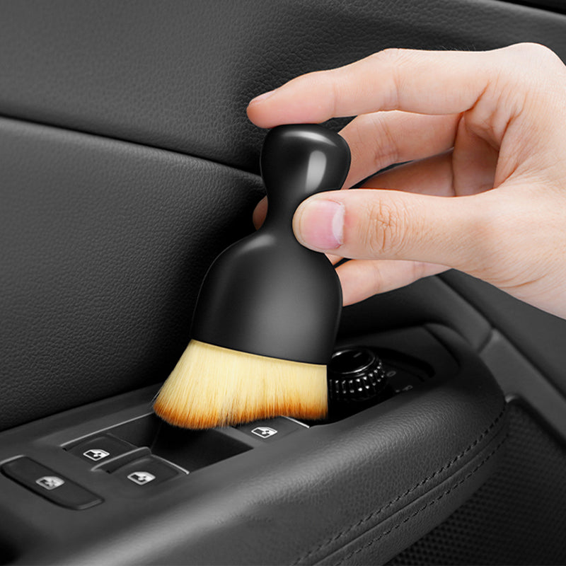 Car Interior Cleaning Brush Wave Arc Curved Wash Brushes Car Crevice Dust Removal Brush