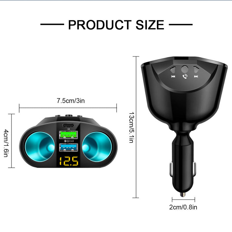 Car Cigarette Lighter Splitter Auto Power adapter QC3.0 Super Fast Dual USB Car Charger