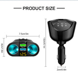 Car Cigarette Lighter Splitter Auto Power adapter QC3.0 Super Fast Dual USB Car Charger