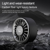 SEAMETAL Car Aromatherapy Fan Car Air Outlet Fragrance Freshener 360° Adjustable USB Cooling Fan