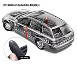 SEAMETAL 1.6m/2m Car Door Edge Seal Strip Rubber B-Pillar Weatherstrip