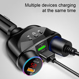 Car Cigarette Lighter Splitter Auto Power adapter QC3.0 Super Fast Dual USB Car Charger