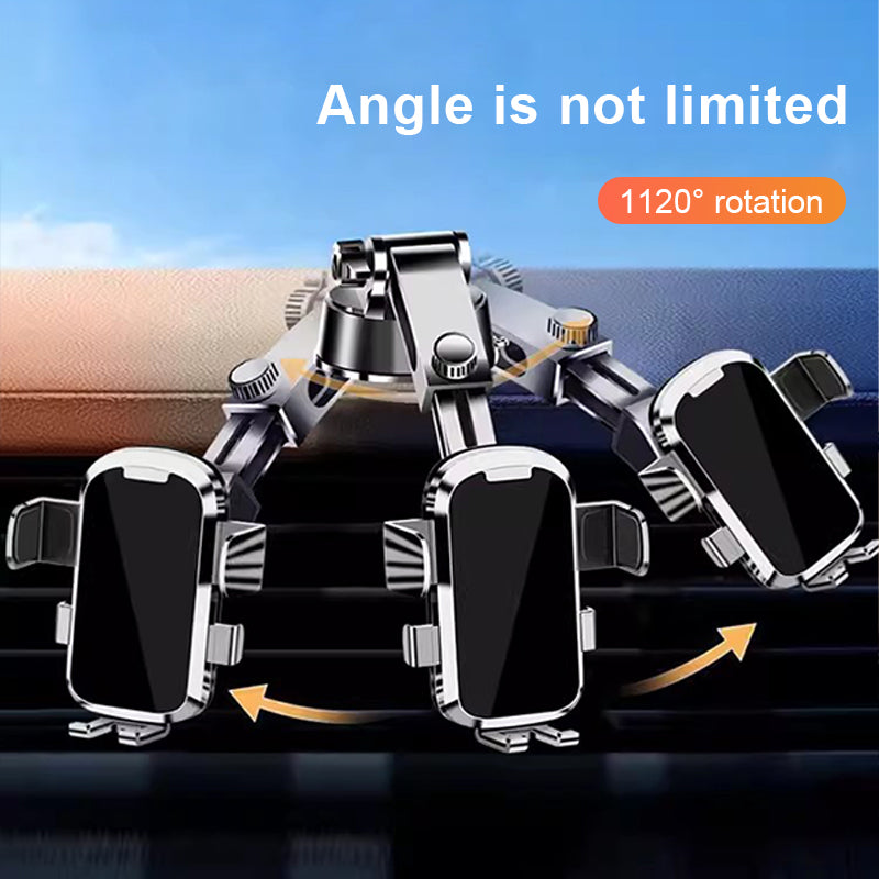 SEAMETAL Car Phone Holder Suction Cup Center Console Phone Stand 360° Free Adjustment Smartphone Holder