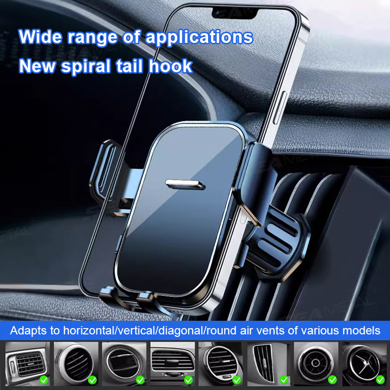 SEAMETAL Gravity Car Phone Holder Air Vent Upgrade Hook Clip Mobile Phone Holder