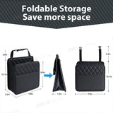 SEAMETAL Multifunctional Leather Car Seat Storage Bag Hanging Garbage Bag