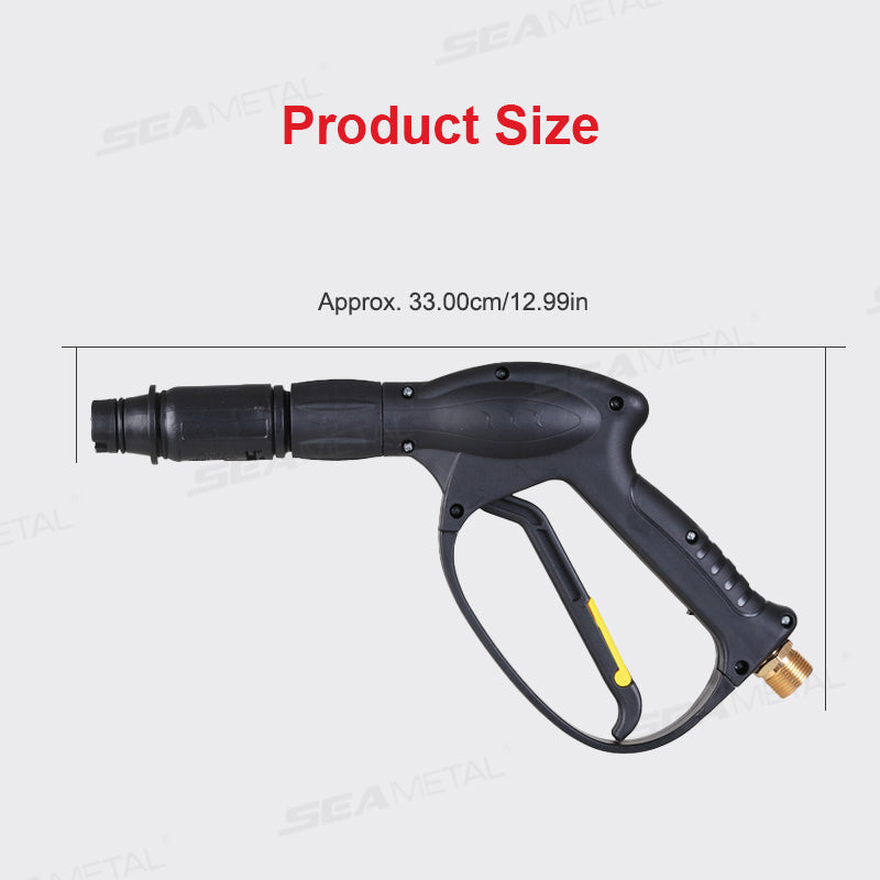 SEAMETAL High Pressure Car Wash Gun Adjustable Spray Nozzle Car Wash Machine Water Gun