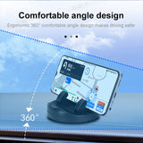SEAMETAL ABS Car Phone Holder 360 Rotation With Parking Phone Number Plate